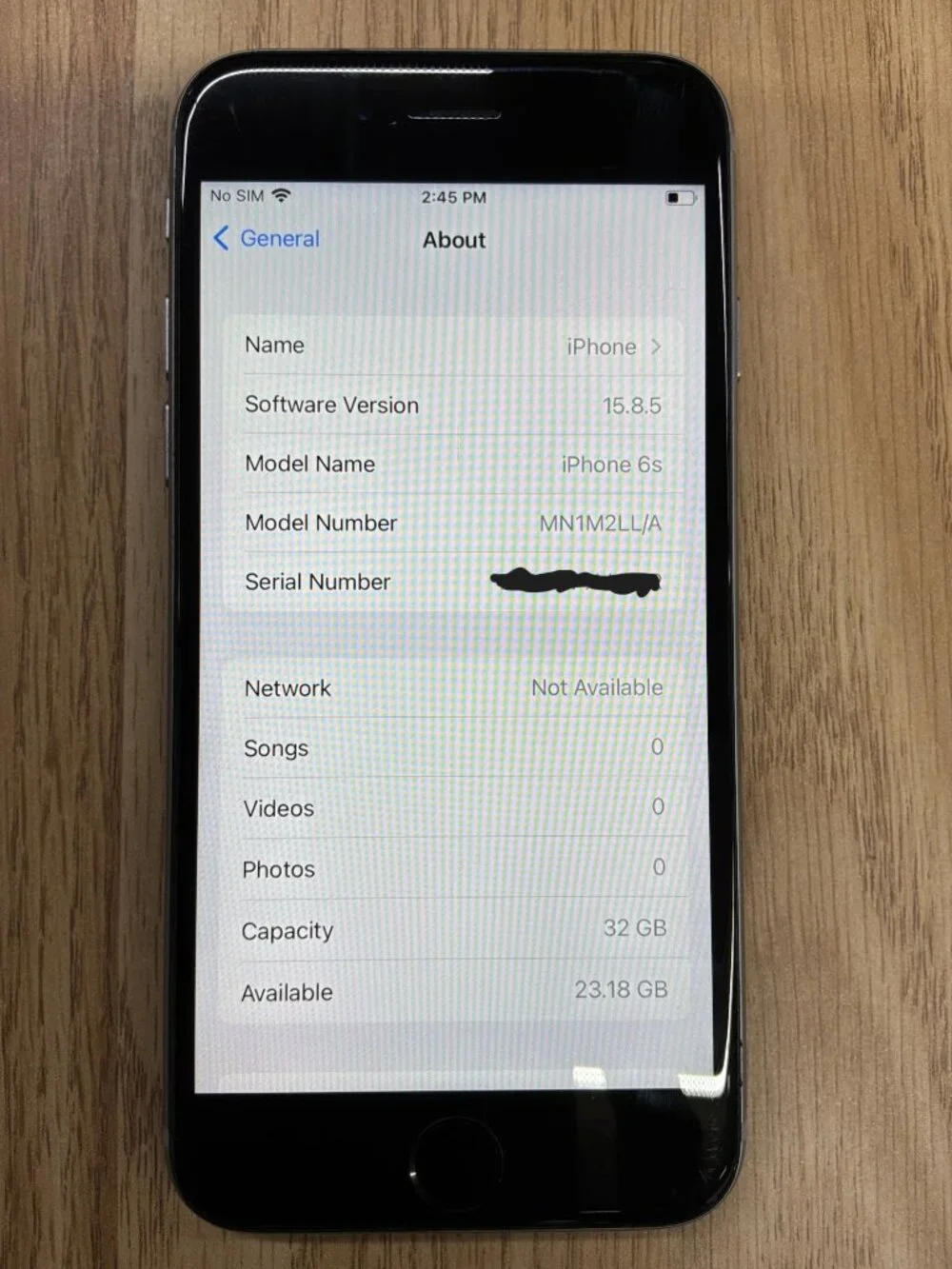 Apple iPhone 6s 32GB Unlocked Smartphone Space Gray iOS 15 Tested